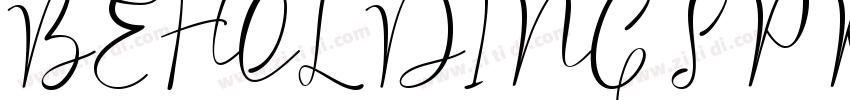BEHOLDING SPRING字体转换